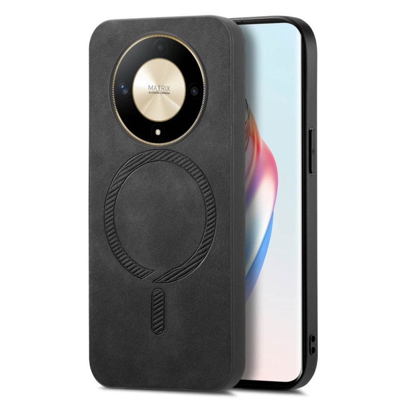 Honor X9b 5G Funda magnética de cuero con textura