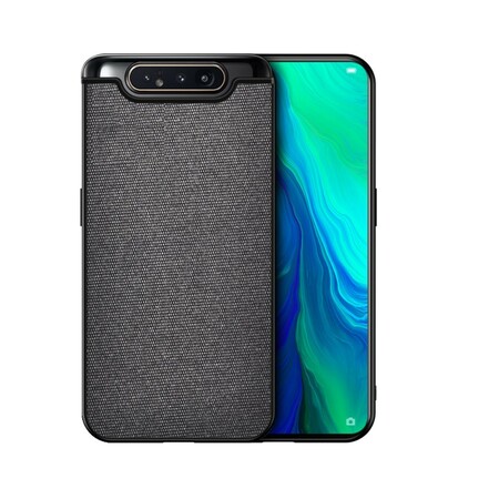 Funda Samsung Galaxy A80 Efecto Cuero y Tejido