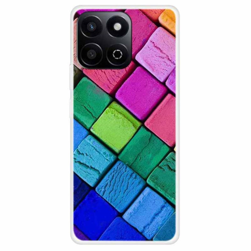 Honor X7c 4G / 200 Smart 5G Funda Bloques de Colores