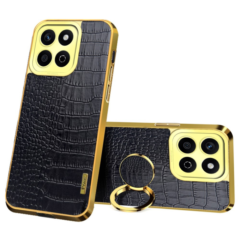 Honor X7c 5G / 4G / 200 Smart 5G Funda Soporte Integrado Textura Cocodrilo
