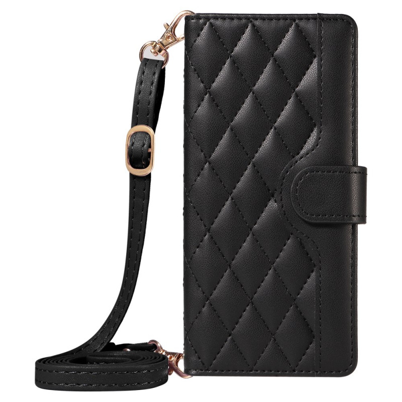 Housse Honor X7c 4G / 200 Smart 5G Matelassée avec Lanière et Bandoulière