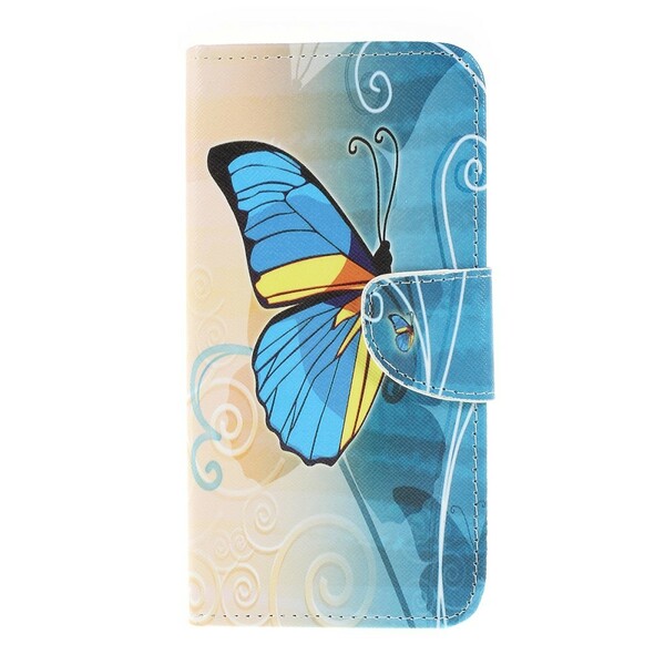 Funda de mariposa Samsung Galaxy A10 Azul y Amarillo