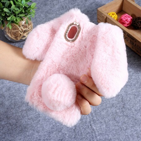 Funda de Orejas de Diamante de Conejo para Samsung Galaxy A10