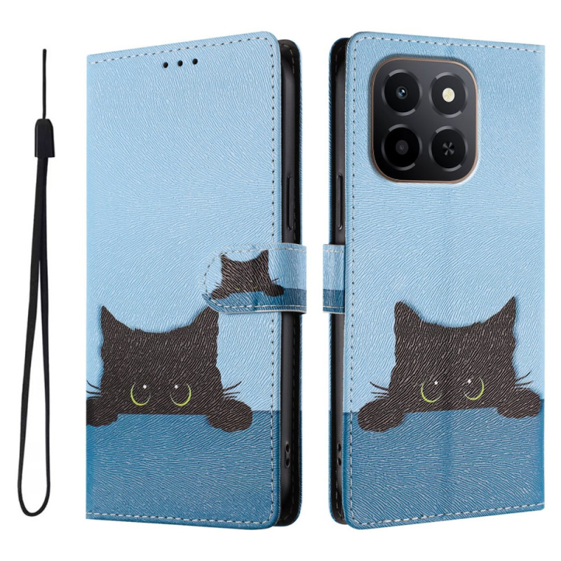 Honor X6c 4G / X5b / X5b Plus Funda Gato Negro