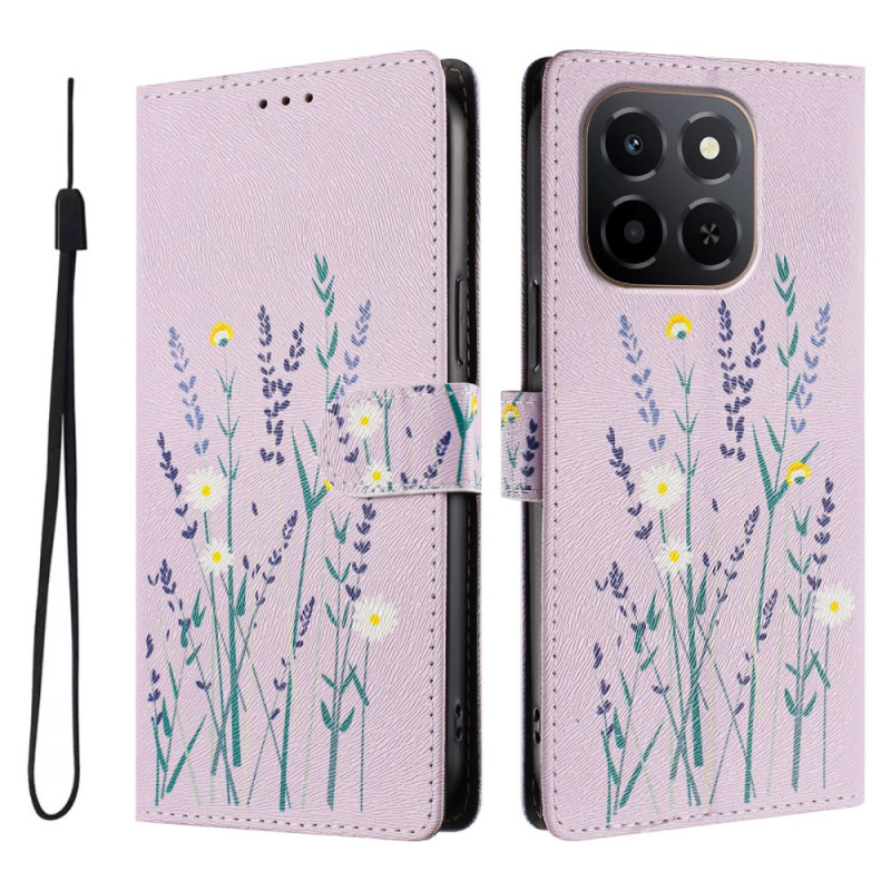 Honor X6c 4G / X5b / X5b Plus Funda Patrón Lavanda