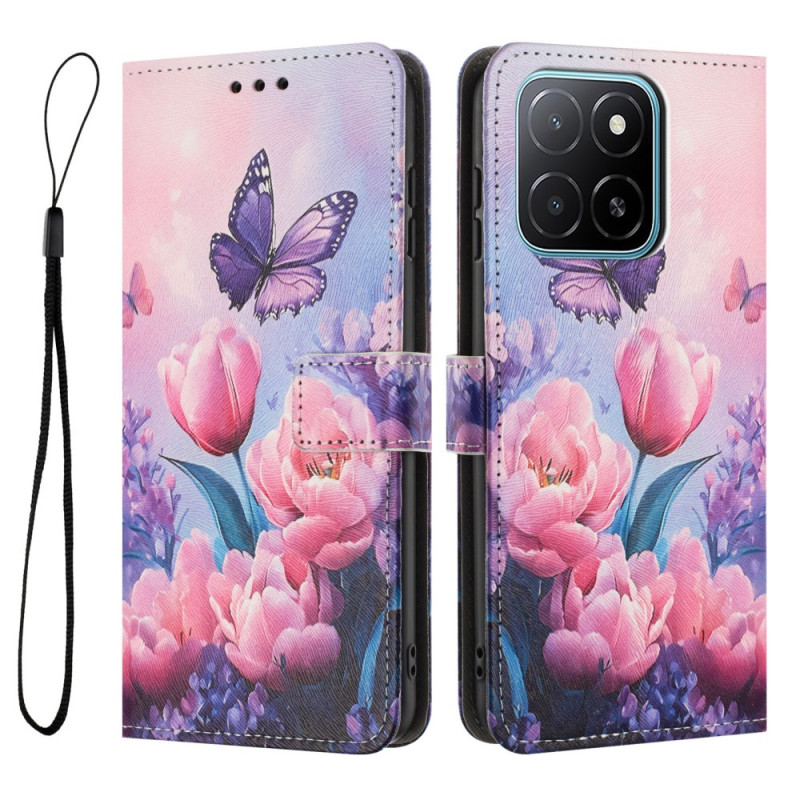 Funda Tulipanes Honor X6c 4G