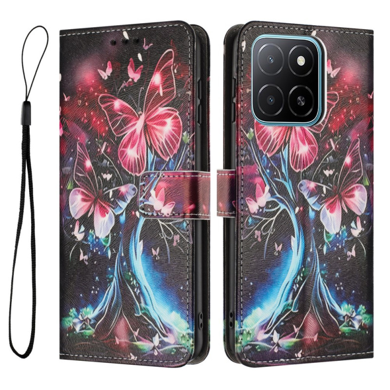 Honor X6c 4G Funda Árbol de Mariposa