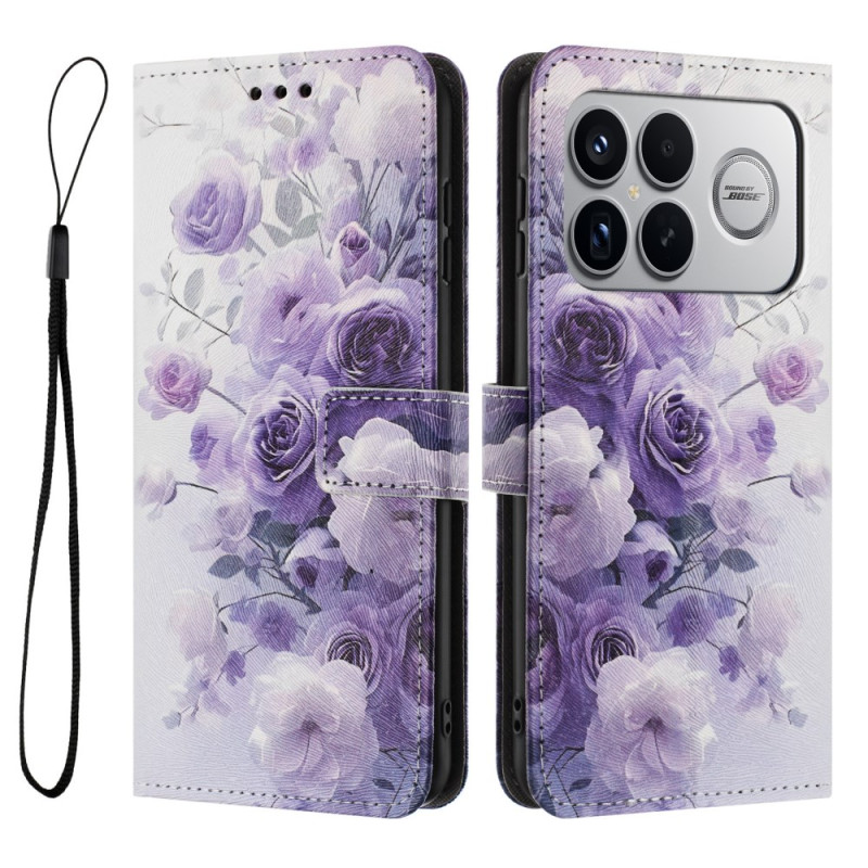 Funda Poco F8 Ultra Purple Roses