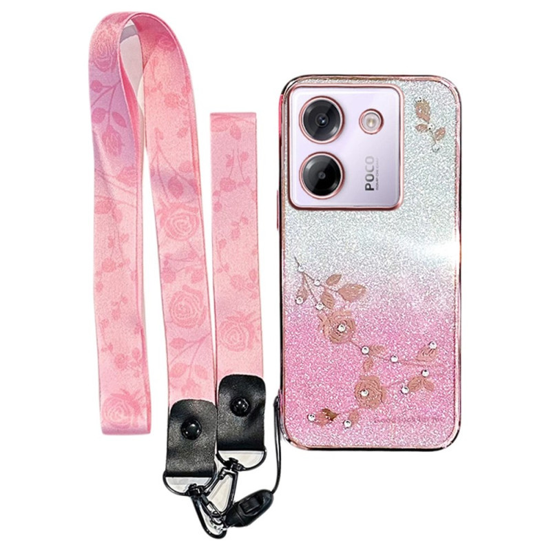Coque Xiaomi Poco M7 Pro 5G Strass et Lanière KADEM