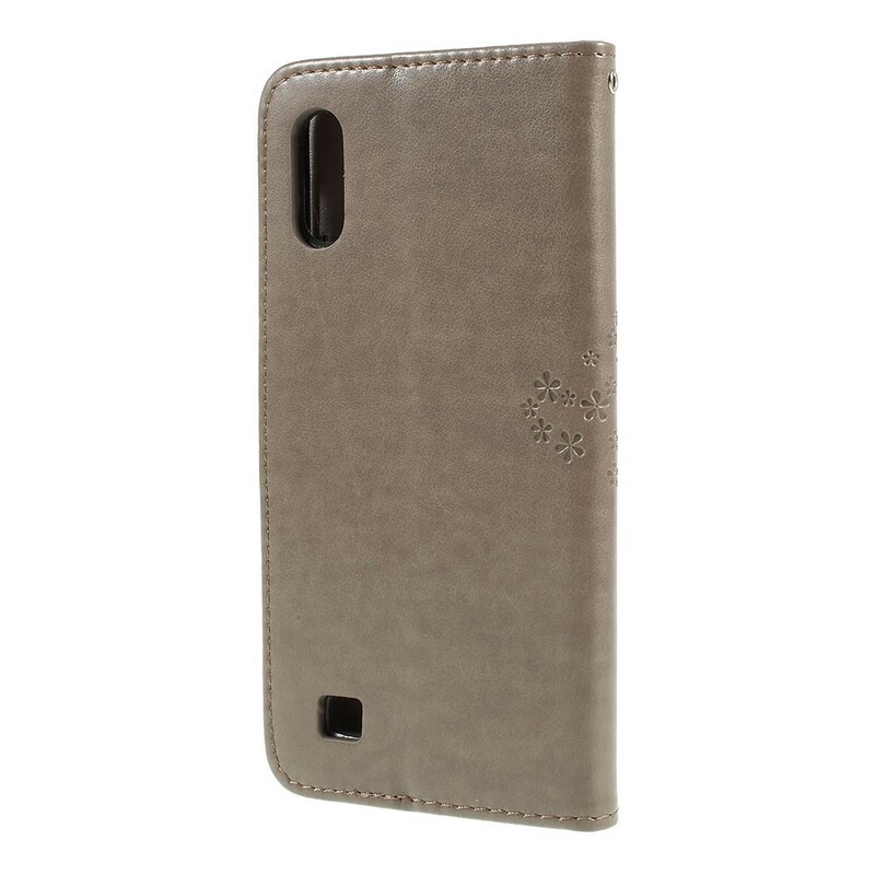 Funda con colgante de árbol y búho para el Samsung Galaxy A10