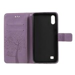 Funda con colgante de árbol y búho para el Samsung Galaxy A10 Funda con colgante de árbol y búho para el Samsung Galaxy A10