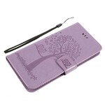Funda con colgante de árbol y búho para el Samsung Galaxy A10 Funda con colgante de árbol y búho para el Samsung Galaxy A10