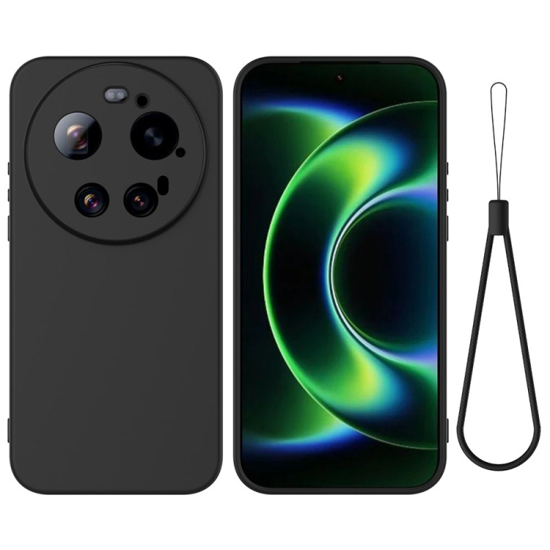 Coque Xiaomi 17 Ultra Silicone Liquide à Lanière