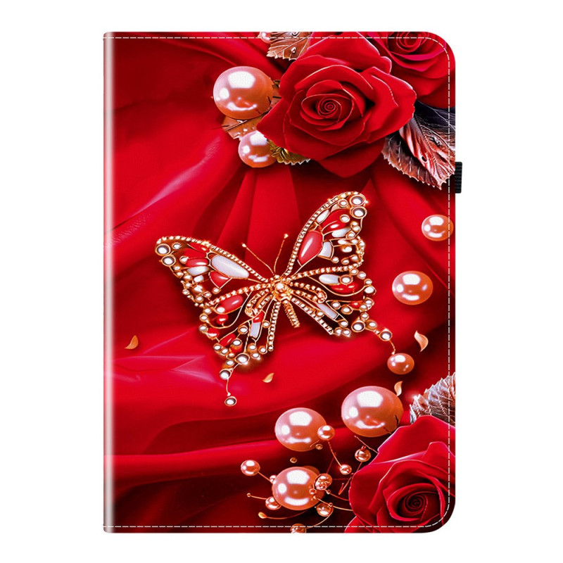 Funda Lenovo Tab M11 / K11 (11") - TB330 Mariposas y perlas