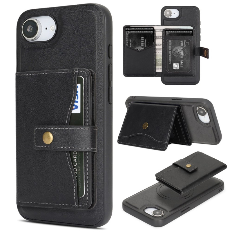 Funda iPhone 17E / 16E Portatarjetas desmontable compatible con MagSafe