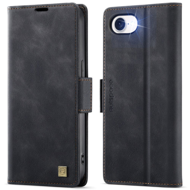 Funda para iPhone 17E / 16E Simili Cuir Rétro (cierre RFID)