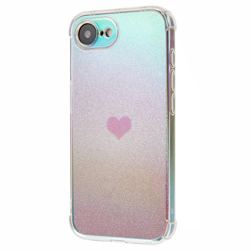 Funda iPhone 17E / 16E Purpurina motivo corazón