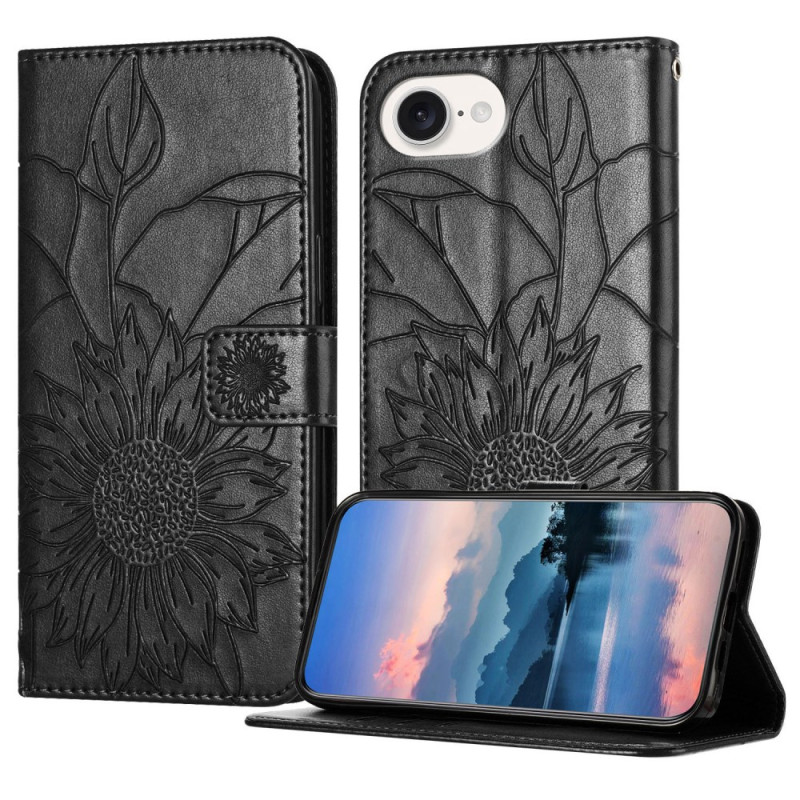 Funda iPhone 17E / 16E Grabado Girasol