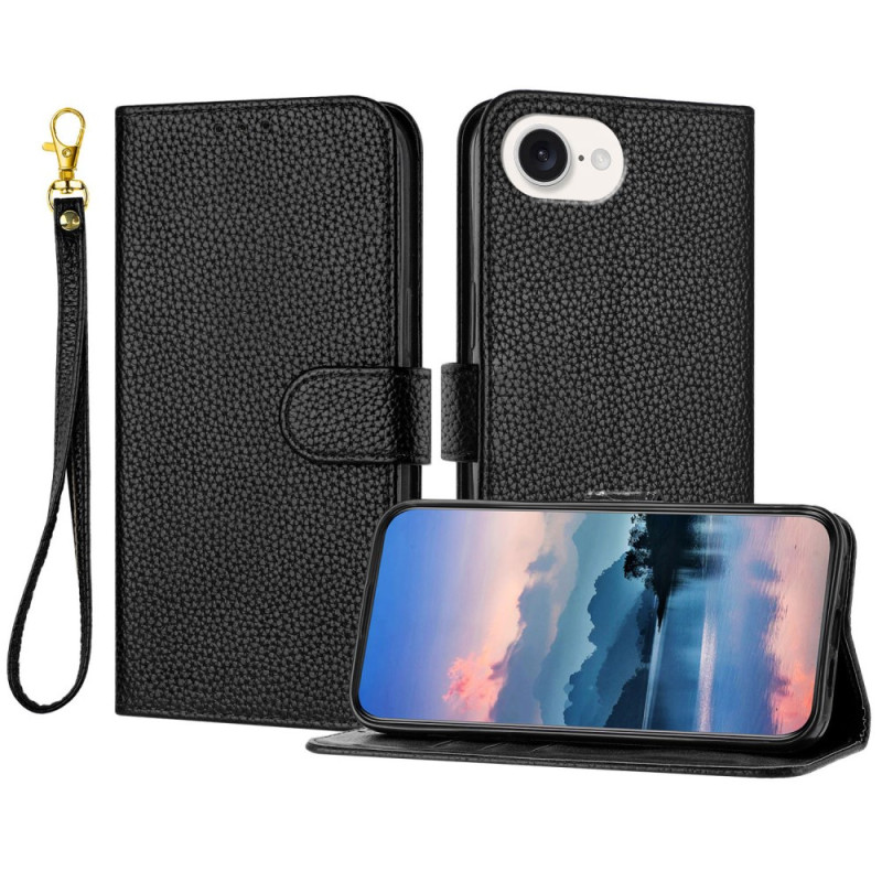 Funda iPhone 17E / 16E Cartera Lichi Textura