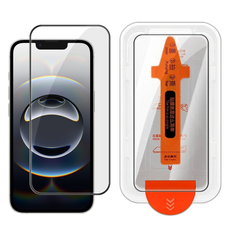 Protection en Verre Trempé pour Écran iPhone 17E / 16E Cadre d'Installation