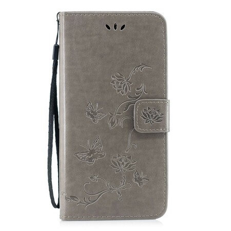 Funda Huawei P Smart Z Mariposas Y Flores Con Colgante