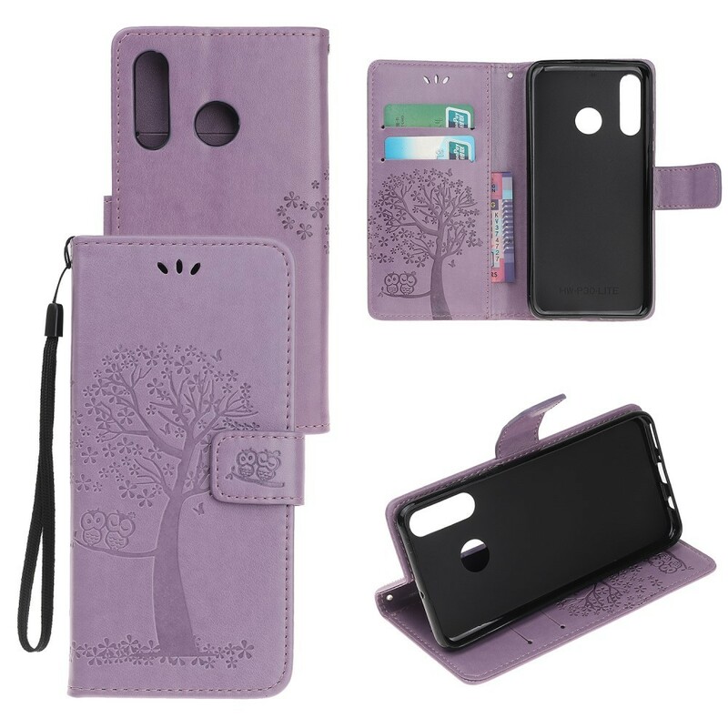 Funda Huawei P Smart Z Árbol y búhos con colgante