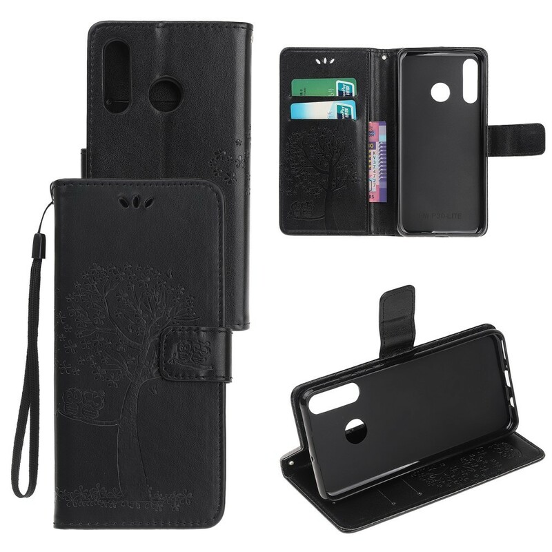 Funda Huawei P Smart Z Árbol y búhos con colgante