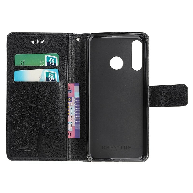 Funda Huawei P Smart Z Árbol y búhos con colgante