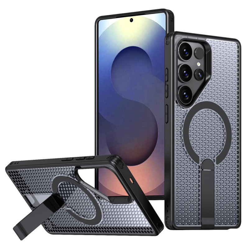 Coque Samsung Galaxy S26 Ultra Magnétique Texture Quadrillée