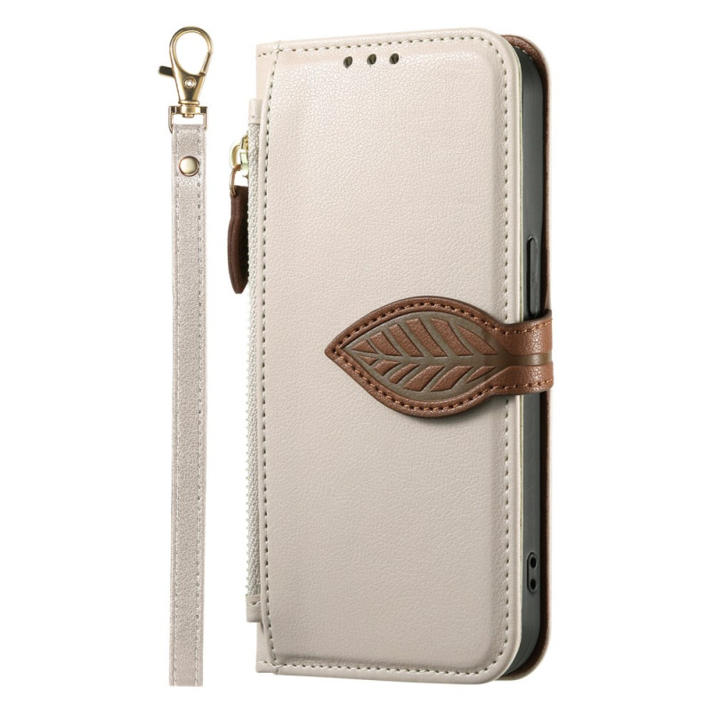 Funda iPhone 17E / 16E Cierre Diseño Hoja