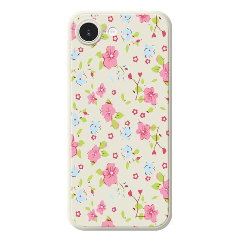 Funda iPhone 17E / 16E Borde Recto Flores Pequeñas