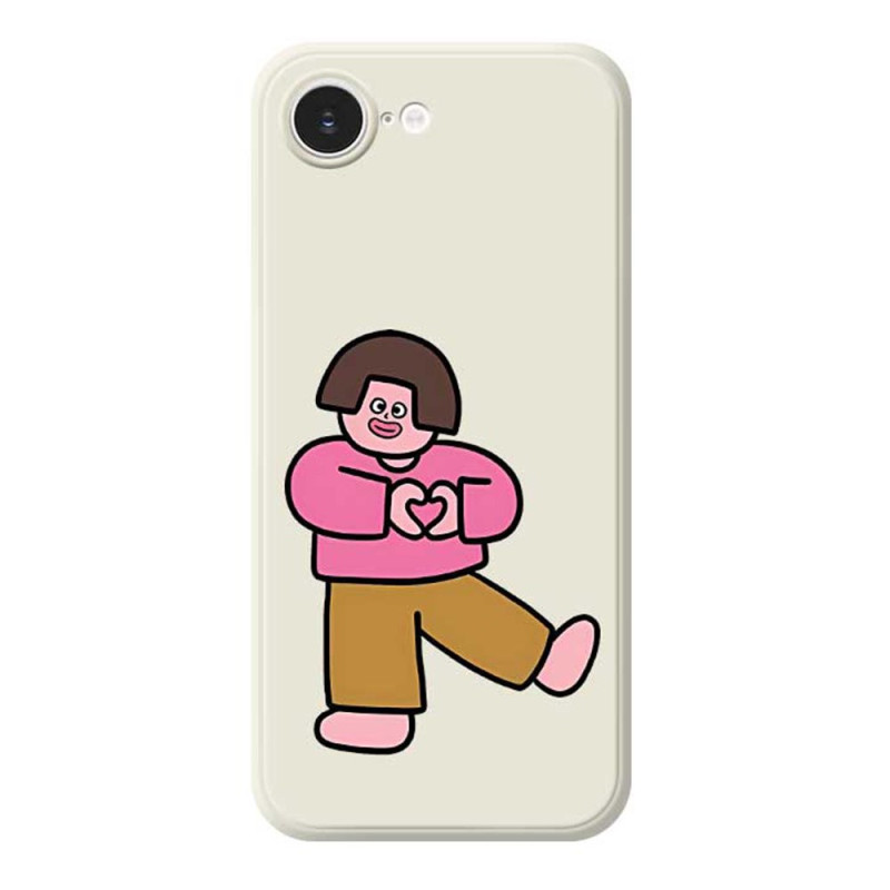 Funda de borde recto Love Girl iPhone 17E / 16E