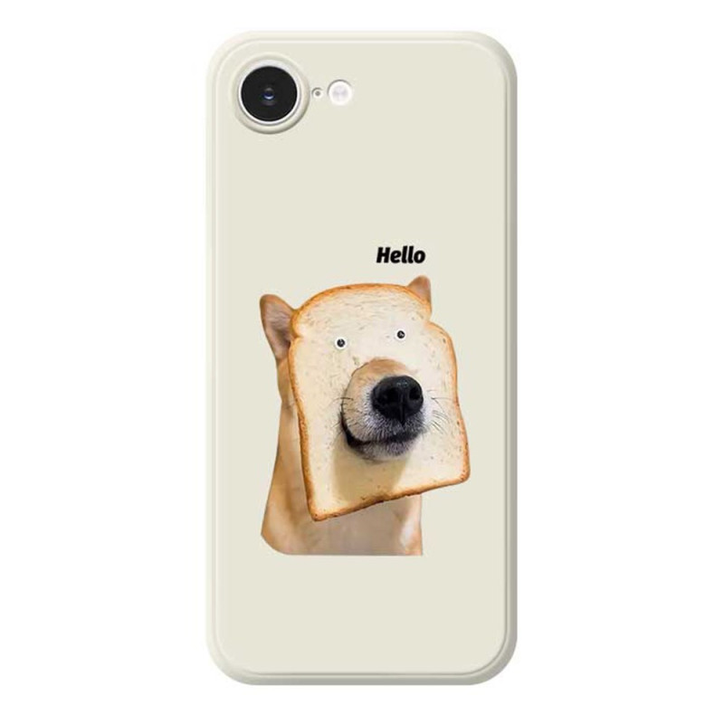 Funda iPhone 17E / 16E Borde Recto Diseño Perro Tostado