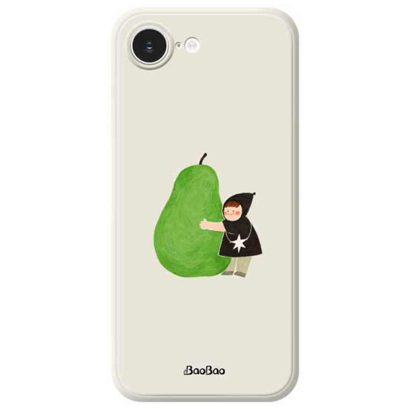 Funda iPhone 17E / 16E Borde Recto Verde Pera