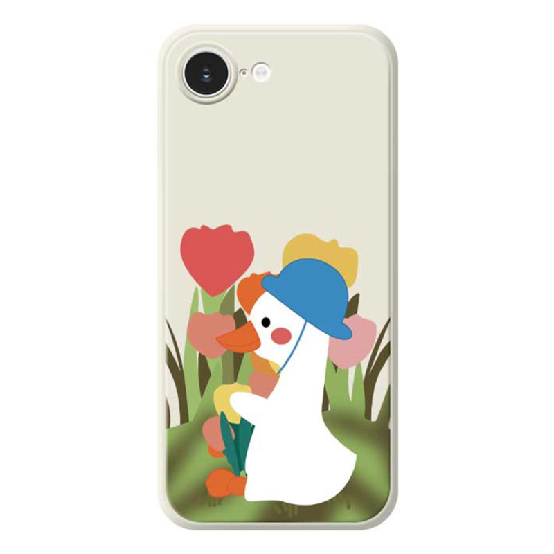Funda iPhone 17E / 16E Borde recto Pato de dibujos animados