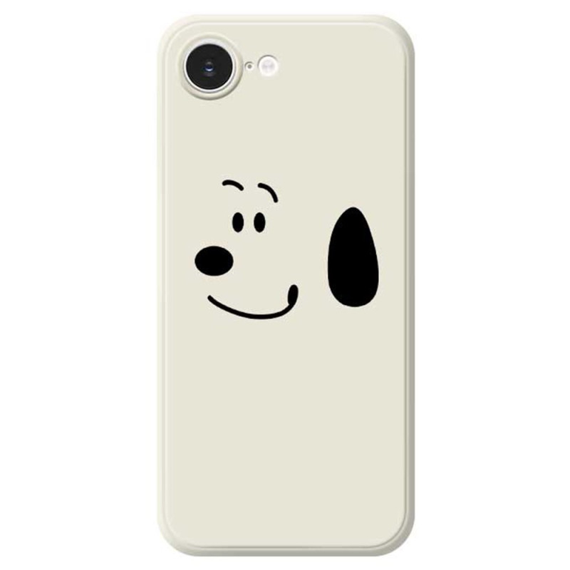 Funda iPhone 17E / 16E Borde Recto Perro Minimalista