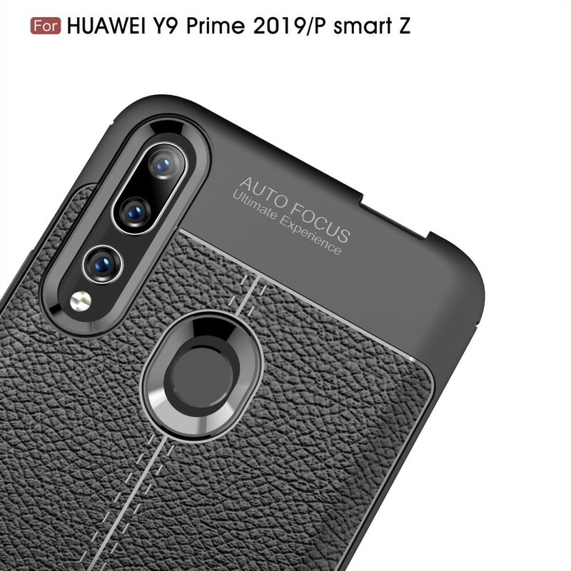 Funda de cuero Huawei P Smart Z Litchi Double Line