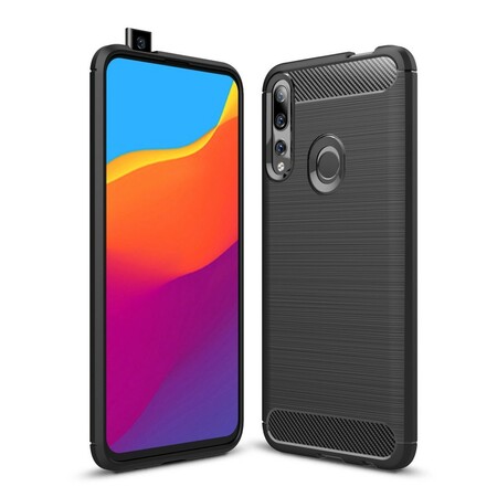 Funda de fibra de carbono cepillada Huawei P Smart Z