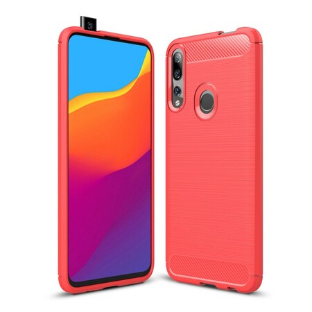 Funda de fibra de carbono cepillada Huawei P Smart Z