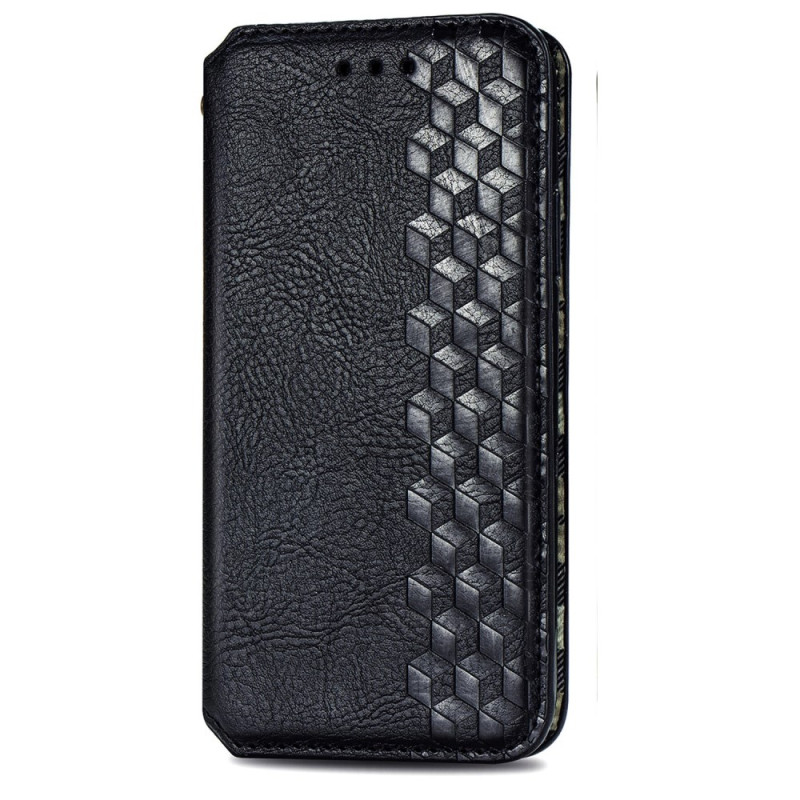 Flip Cover Xiaomi 17 Efecto Gamuza Friso Patrón Diamante