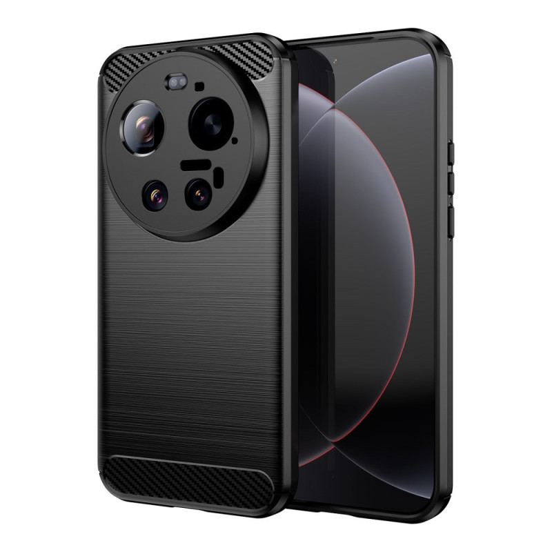 Xiaomi 17 Ultra Funda de fibra de carbono cepillada
