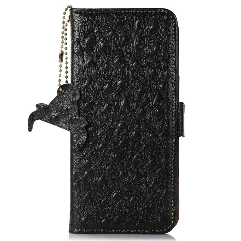 Funda de piel texturizada con protección RFID para OnePlus 15R