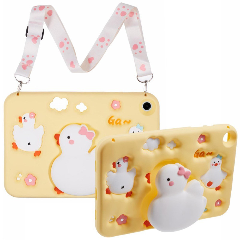 Samsung Galaxy Tab A11 Plus / A9 Plus Funda 3D de pato con bandolera