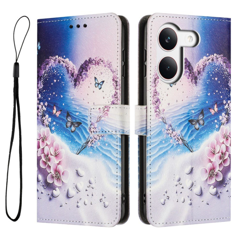 Funda Poco X8 Pro 5G Mariposas Diseño Corazón