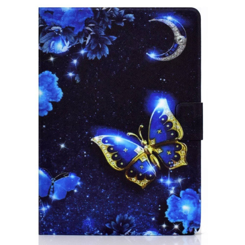 Samsung Galaxy Tab A 10.1 (2016) Funda Mariposas Azul