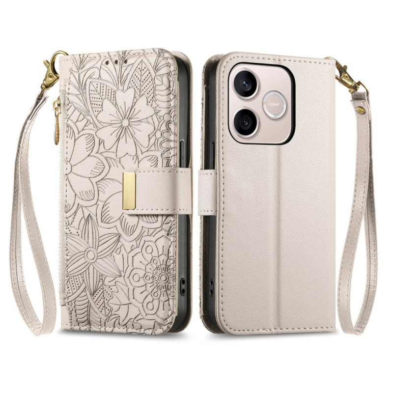 Honor 600 Lite Cartera Floral