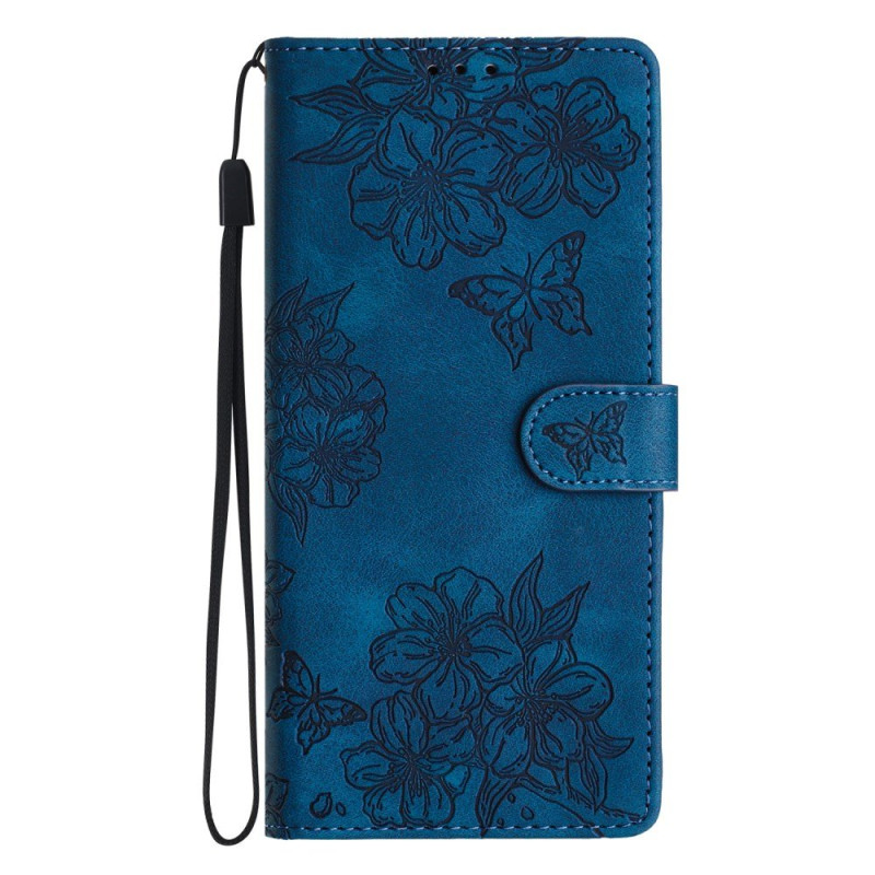 Honor 600 Lite Funda efecto ante Mariposas y Flores