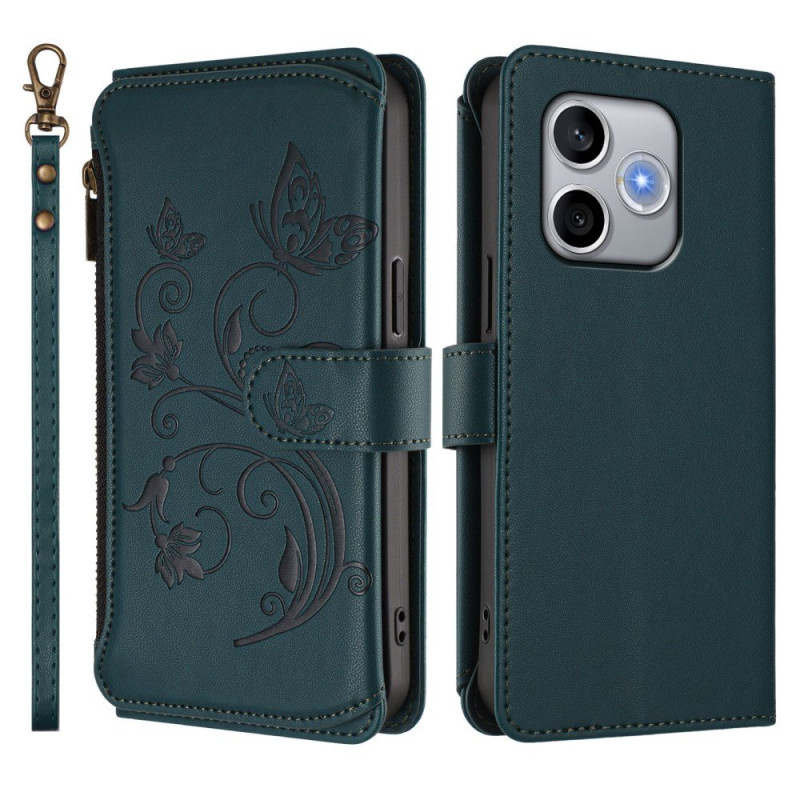 Honor 600 Lite Cartera Mariposa Floral