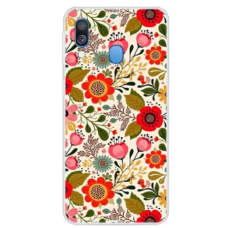 Funda para Samsung Galaxy A40 con estampado floral