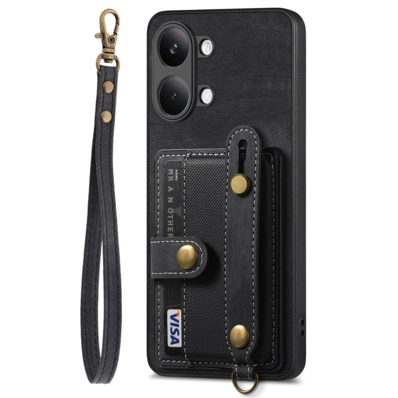 Poco X8 Pro Max 5G Funda Retro con tarjetero y cordón